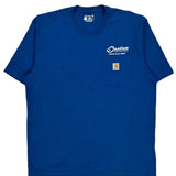 Safety Rules Carhartt Graphic T-Shirt - Large Blue Cotton