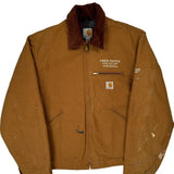 Made In USA Carhartt Detroit Jacket - Medium Brown Cotton
