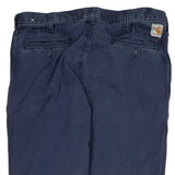 Carhartt Trousers - 36W 32L Navy Cotton