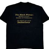 Hanes Single Stitch T-Shirt - XL Black Cotton Blend
