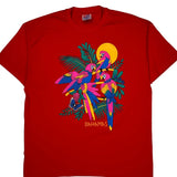 Hanes Single Stitch T-Shirt - XL Red Cotton Blend