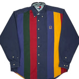 Tommy Hilfiger Striped Shirt - Medium Multicoloured Cotton