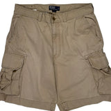 Polo By Ralph Lauren Cargo Shorts - 35W 9L Beige Cotton