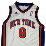New York Knicks Adidas Nba Jersey - Large Blue Polyester