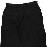 Unbranded Cargo Shorts - 34W 11L Black Cotton