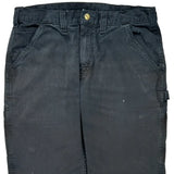 Carhartt Carpenter Trousers - 34W 30L Black Cotton