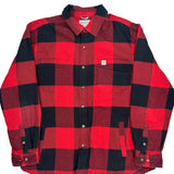 Carhartt Checked Flannel Shirt - XL Black Cotton