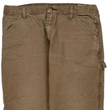 Dickies Cargo Carpenter Trousers - 36W 32L Brown Cotton