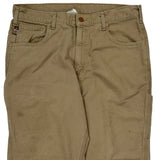 Carhartt Carpenter Trousers - 36W 30L Khaki Cotton Blend