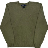 Polo By Ralph Lauren Sweater - Large Green Cotton