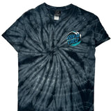Santa Cruz Tie-Dye T-Shirt - Medium Black Cotton