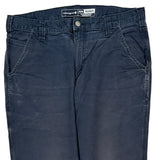 Carhartt Double Knee Carpenter Trousers - 34W 30L Navy Cotton