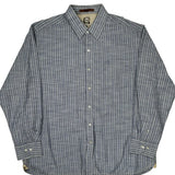 Timberland Striped Shirt - XL Blue Cotton