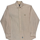 Ralph Lauren Striped Shirt - Medium Beige Cotton