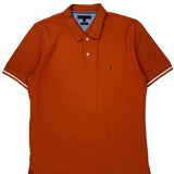 Tommy Hilfiger Polo Shirt - XL Orange Cotton