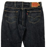 Levis 501 Jeans - 34W 30L Black Cotton