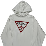 Guess Graphic Hoodie - Medium White Cotton