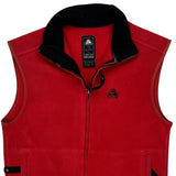 Nike Acg Fleece Vest - Medium Red Polyester