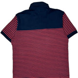 Tommy Hilfiger Striped Polo Shirt - Large Navy Cotton