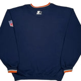Chicago Bears Starter Football Sweatshirt - Large Navy Polyester Blend