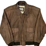 Britches Leather Jacket - Large Brown Leather