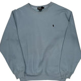 Polo By Ralph Lauren Sweatshirt - Large Blue Cotton Blend