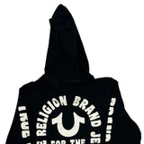 True Religion Graphic Hoodie - Small Black Cotton