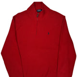 Polo By Ralph Lauren 1/4 Zip - 2XL Red Cotton
