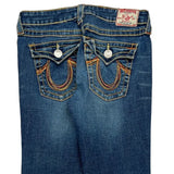 True Religion Boot Cut Jeans - 30W UK 8 Dark Wash Denim