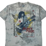 Led Zeppelin Jimmy Page Liquid Blue Band T-Shirt - XL Multicoloured Cotton