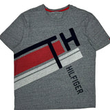 Tommy Hilfiger T-Shirt - Large Grey Cotton