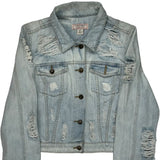 Guess Denim Jacket - Large Light Wash Denim