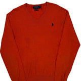 Polo By Ralph Lauren Jumper - Small Orange Cotton