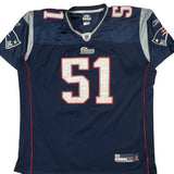 New England Patriots Reebok Nfl Football Jersey - 2XL Navy Polyester