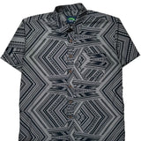 Eveni Hawaiian Shirt - XL Black Cotton