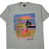 Single Stitch Florida Destin Screen Stars Graphic T-Shirt - XL Multicoloured Cotton Blend