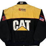 Ward Burton Winston Cup Series Cat Nascar Bomber Jacket - 2XL Black Cotton