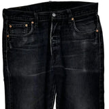 Levis Jeans - 35W 29L Black Cotton
