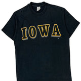 Iowa Anvil College T-Shirt - Large Black Cotton