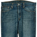 521 Levis Slim Jeans - 34W 27L Blue Cotton
