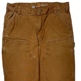 Carhartt Double Knee Carpenter Trousers - 36W 36L Brown Cotton