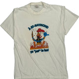 Firefighter Theme Unbranded Single Stitch T-Shirt - XL White Cotton