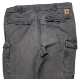 Carhartt Cargo Trousers - 36W 32L Grey Cotton