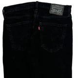 Levis Jeans - 33W 30L Black Cotton