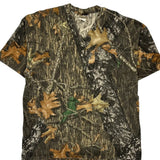 Jerzees Camo T-Shirt - XL Green Cotton