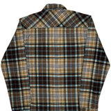 Quiksilver Checked Flannel Shirt - Small Beige Cotton