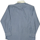 Regent Polo By Ralph Lauren Striped Shirt - Large Blue Cotton