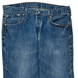 501 Levis Jeans - 36W 30L Blue Cotton