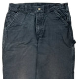 Carhartt Double Knee Carpenter Trousers - 32W 32L Black Cotton