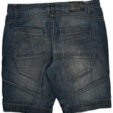 Unbranded Double Knee Denim Shorts - 38W 12L Dark Wash Denim